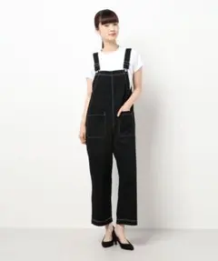 ehkä söpö サロペット ブラック　春　夏服　レディースのサムネイル