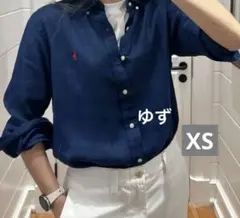 【極美品】POLO RALPH LAUREN(ポロラルフローレン)：リネンシャツ