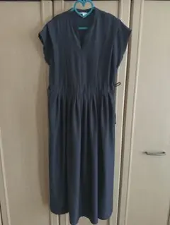 grove ノースリーブロングワンピース ダークブラウン　03/L