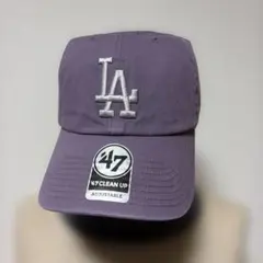 47 CLEAN UP LA ドジャース キャップ パープル　未使用