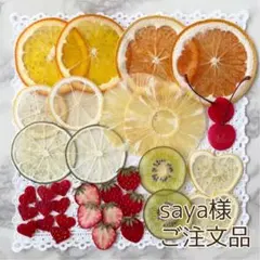 saya様オーダーページ【押しフルーツ】【押し花】【押し野菜】