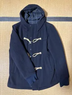 フード付きダッフルコート ネイビー Lサイズ