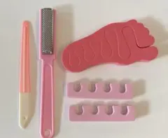 [新品]フットケア用品 4点セット ピンク