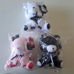 グルーミー ぬいぐるみ Eye patch Ver. ピンク　黒　白　３個まとめ