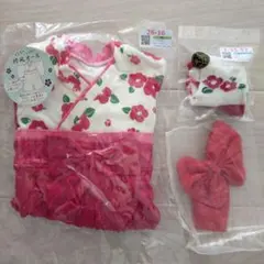 専用ページ　♡3点セット♡　美品　袴風オール　初節句　お正月　お食い初め　 80