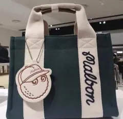 即発送●ゴルフラウンド用カートバッグハンドバッグMalbon Golfグリーン