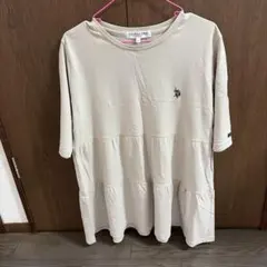 U.S. POLO ASSN. ティアードTシャツ ベージュのサムネイル