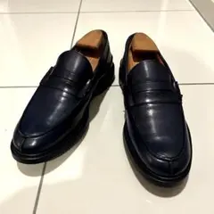 ✨極美品✨ANGELLO PALOTTA/コインローファー/ネイビー/26cm
