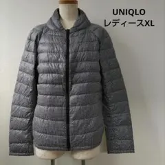 UNIQLO レディース XL チェック柄ウルトラダウンジャケット