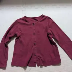 キッズ カーディガン ボルドー100cm　UNIQLO