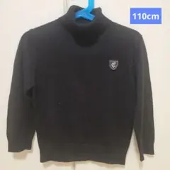 コムサイズム　COMME CA ISM　110cm黒のタートルネック　ウール
