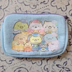 映画すみっコぐらし空の王国とふたりのコ ポーチマルチケース 水色