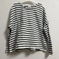 devirock 白黒ストライプ 長袖カットソー