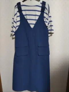 【最終値下げ】新品 2 WAYジャンパースカート＆ボーダー T セット