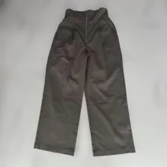 ワイドパンツ ハイウエスト グレー色 スラックス