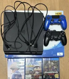 PlayStation 4 本体 1TB コントローラー2つ ゲーム3本