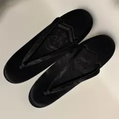 【新品未使用】草履 黒 女性用 全長約23cm