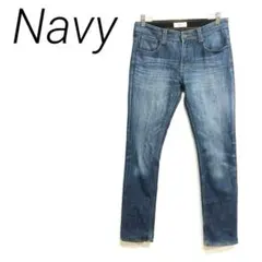 Navy16003スキニーデニム ダークブルーM ☆2645のサムネイル