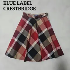 極美品 BLUE LABEL CRESTBRIDGE チェックスカートのサムネイル