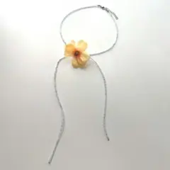 ロングネックレス　フェアリーグランジ　ウィッシュコア　森ガール　Y2K フラワー