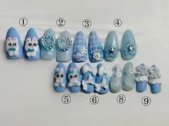 ネイルチップ 現品 量産型 平成女児 風 地雷系 6本おまけ付♡