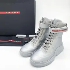 PRADA プラダ モノリス ホワイトブーツ サイドポケット付き36 - メルカリ