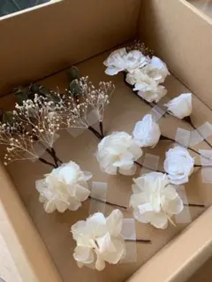 「髪飾り」プリザードフラワー使用♫