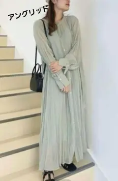 Ungrid 　アングリッド　 2way　ワッシャー　ロングワンピース　シャツ