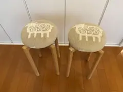 クリッパン×匠工芸　スツール2点セット