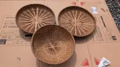 レトロ 竹製 ざる 3点セット 古民具 飯籠