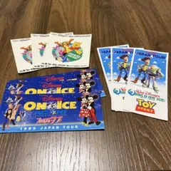 1998年1999年ディズニーワールドオンアイスステッカー3種9枚セット