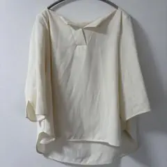sophila （ソフィラ）　七分袖　ブラウス　シャツ　オフホワイト