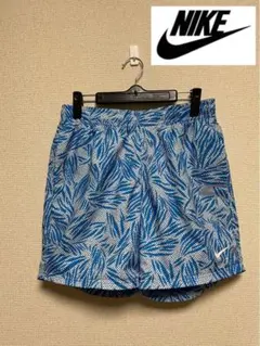 ★ボタニカル★ NIKE ナイキ ハーフパンツ ドット 総柄 トロピカルパーム青