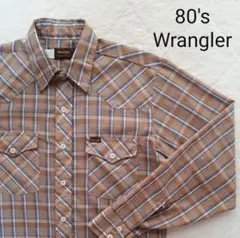 USA製 80's Wrangler　ウエスタンシャツ