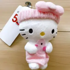 ハローキティ　50周年 お風呂キティ　湯上がりキティ　新品　マスコット