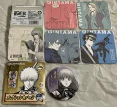 銀魂アートコースター・缶バッジ6点セット