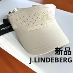 新品 J.LINDEBERG ジェイリンドバーグ ゴルフサンバイザー アイボリーのサムネイル