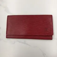 LOUIS VUITTON エピ長財布 ポルトモネクレディ レッド - メルカリ