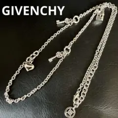 【良品】【ジバンシー】ネックレス チェーン ハート 鍵 南京錠 チャームのサムネイル