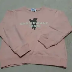 値下げ　SARAH BRAND 　ピンク トレーナー 　130　女児