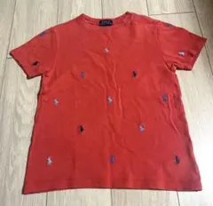ポロラルフローレン　キッズ　poloポニーコットンメッシュTシャツ　レッド　7