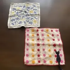 夜長堂 Atsuko Matano タオルハンカチ 2枚セットのサムネイル