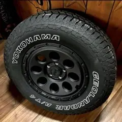 RAV4用⭐️245/70R16⭐️YOKOHAMA A/T4⭐️マットブラック⭐️４本のサムネイル