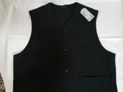 【新品】muji laboムジラボ 太番手天竺編みベスト 男女兼用　L-XL