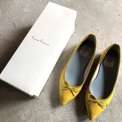 美品✨エマフランシス フラットシューズ レインシューズ　マスタードのサムネイル