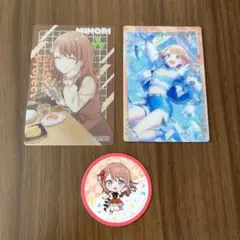 花里みのり　ウエハースカード＆スシローコラボピック　セット