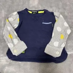 klädskåp ネイビー 長袖Tシャツ 90cm クレドスコープ　保育園着