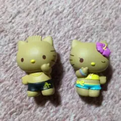 サンリオ♡日焼け キティちゃん＆ダニエルペア マスコットチャーム【激レア】 超レア！ サンリオ ☆日焼けキティ&ダニエル☆ ペアマスコット