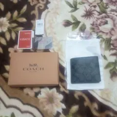 COACH ブラック 二つ折り財布