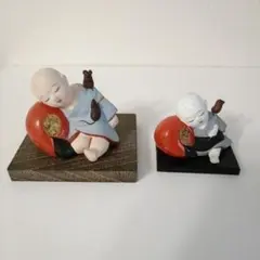 居眠り小坊主 小僧 人形 ねずみ 置物 陶器 - メルカリ